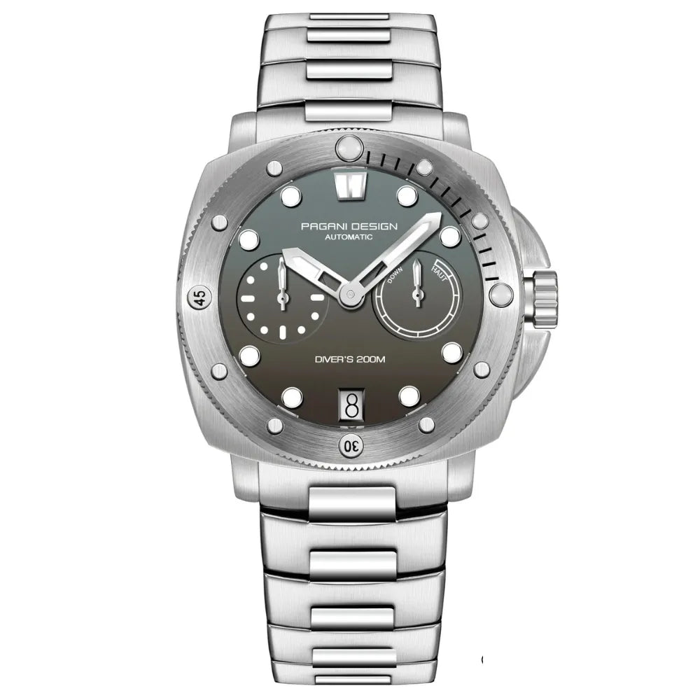 reloj-pagani-design-acero-gris-plateado-oficina-moda