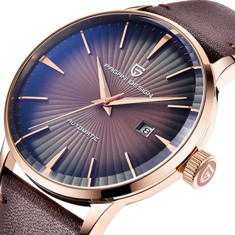 reloj-pagani-design-cocktail-primer-plano-esfera-rayos-sol-oro-rosa