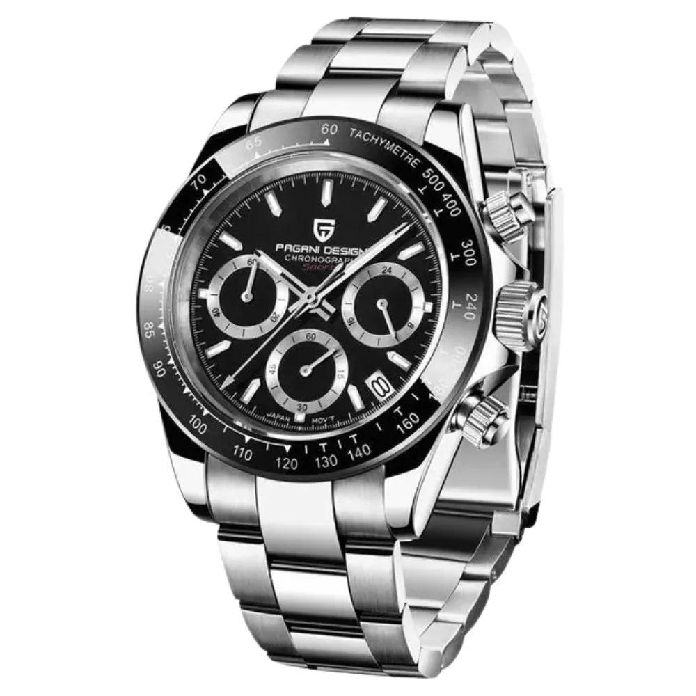 reloj-pagani-design-daytona-negro-total-acero-inoxidable-ejecutivo