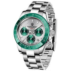 reloj-pagani-design-daytona-verde-esmeralda-acero-tendencia-john-mayer