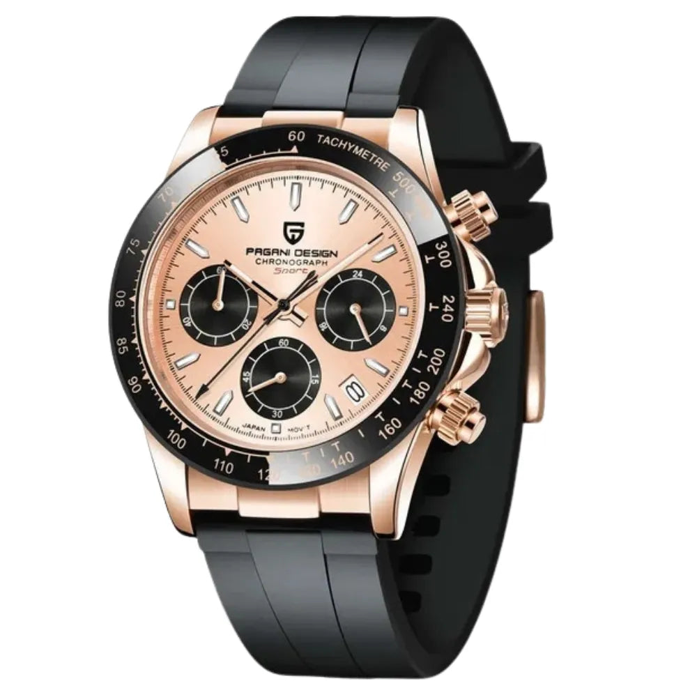 reloj-pagani-design-daytona-dorado-rosa-esfera-champan-caucho