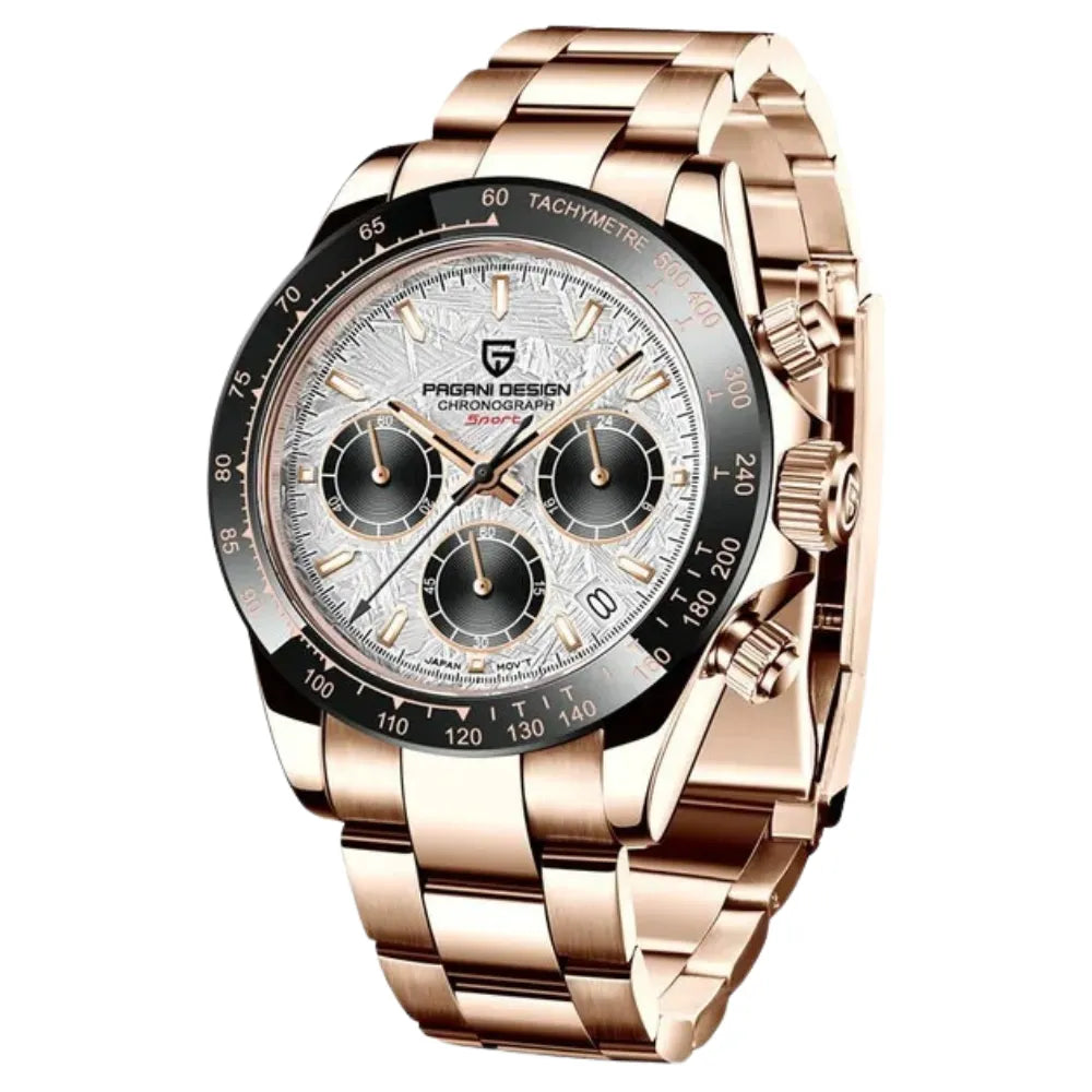 reloj-pagani-design-daytona-brazalete-oro-rosa-acero-bicolor