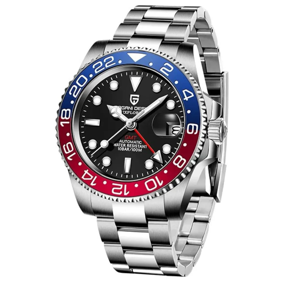 reloj-pagani-design-gmt-master-pepsi-oyster-azul-rojo-clasico