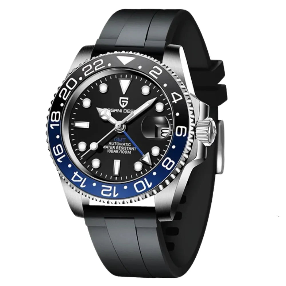 reloj-pagani-design-gmt-master-batman-caucho-negro-sport