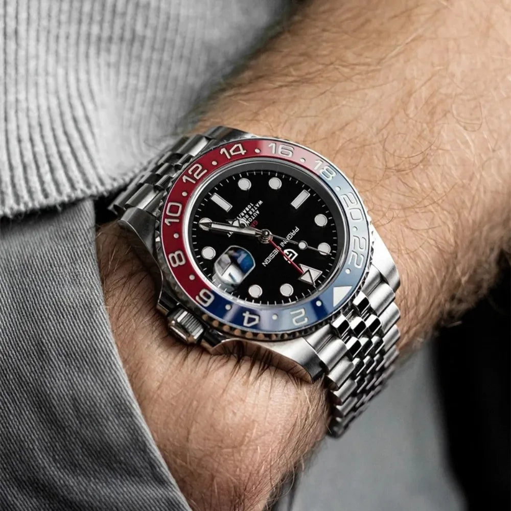 reloj-pagani-design-gmt-master-en-muñeca-pepsi-jubilee-hombre