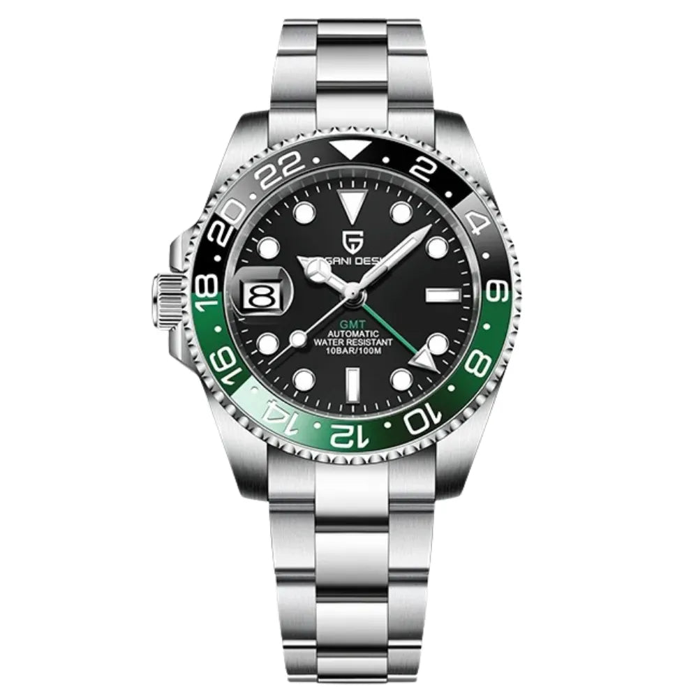 reloj-pagani-design-gmt-master-sprite-zurdo-verde-negro-oyster