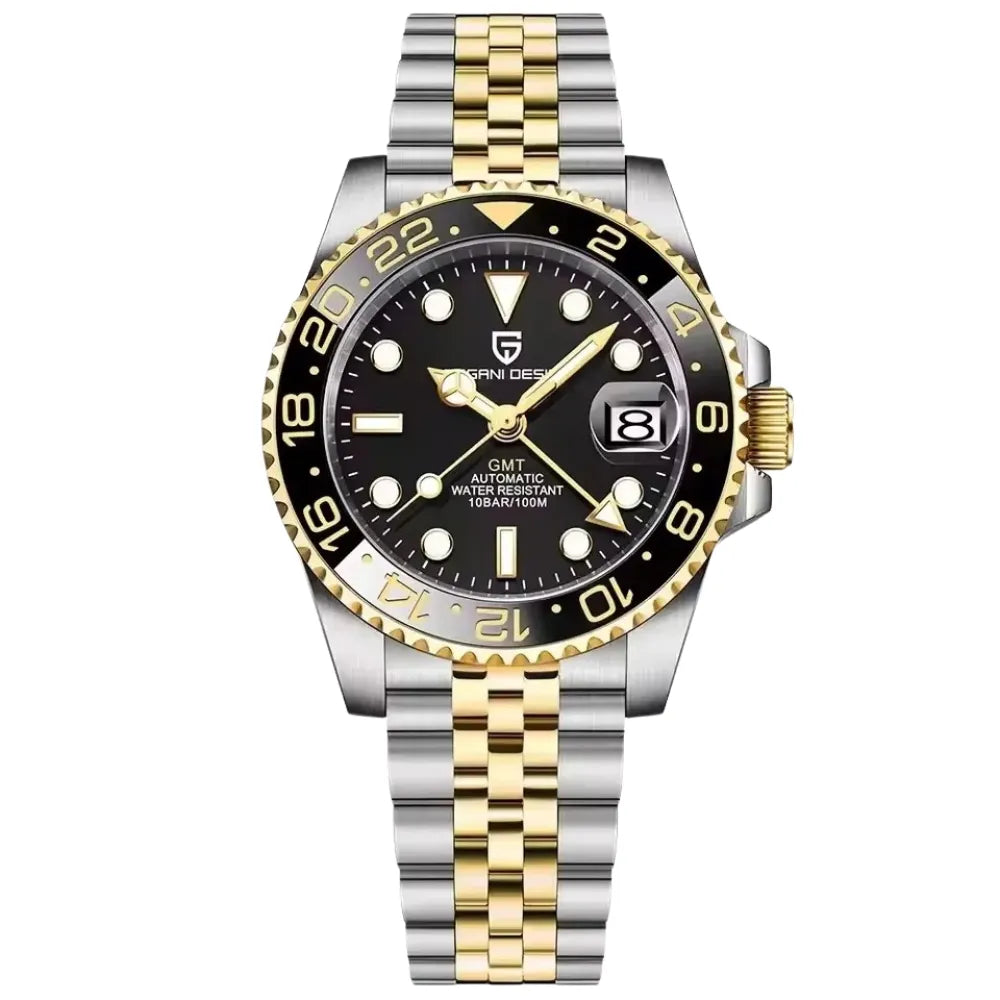 reloj-pagani-design-gmt-master-bicolor-dorado-lujo-hombre