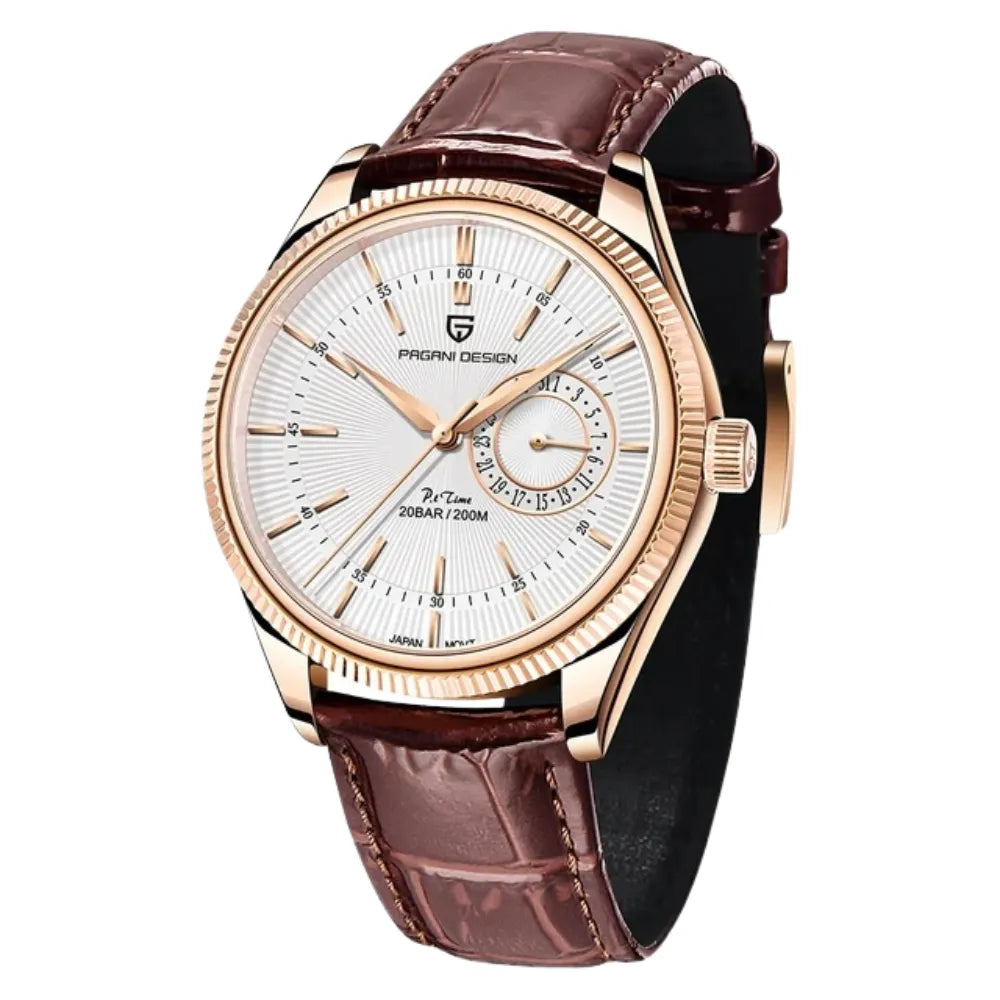 reloj-pagani-design-heritage-oro-rosa-esfera-blanca-vintage-elegante