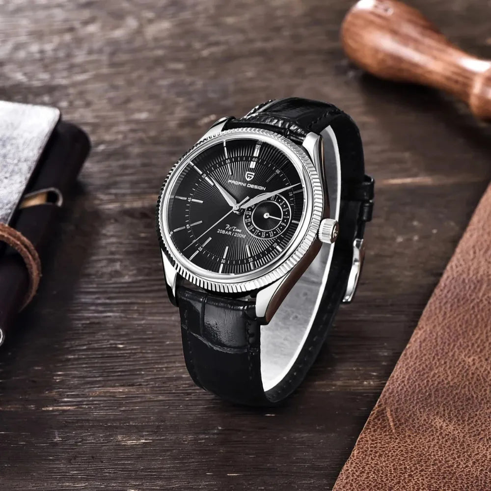 reloj-pagani-design-heritage-bodegon-mesa-madera-oficina-negocios