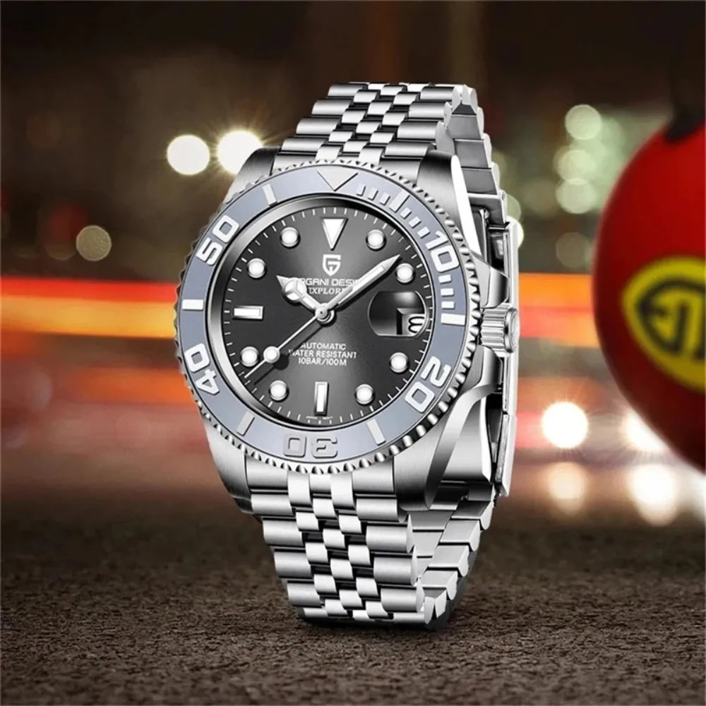 reloj-pagani-design-yacht-master-gris-rodio-bodegon-urbano-noche