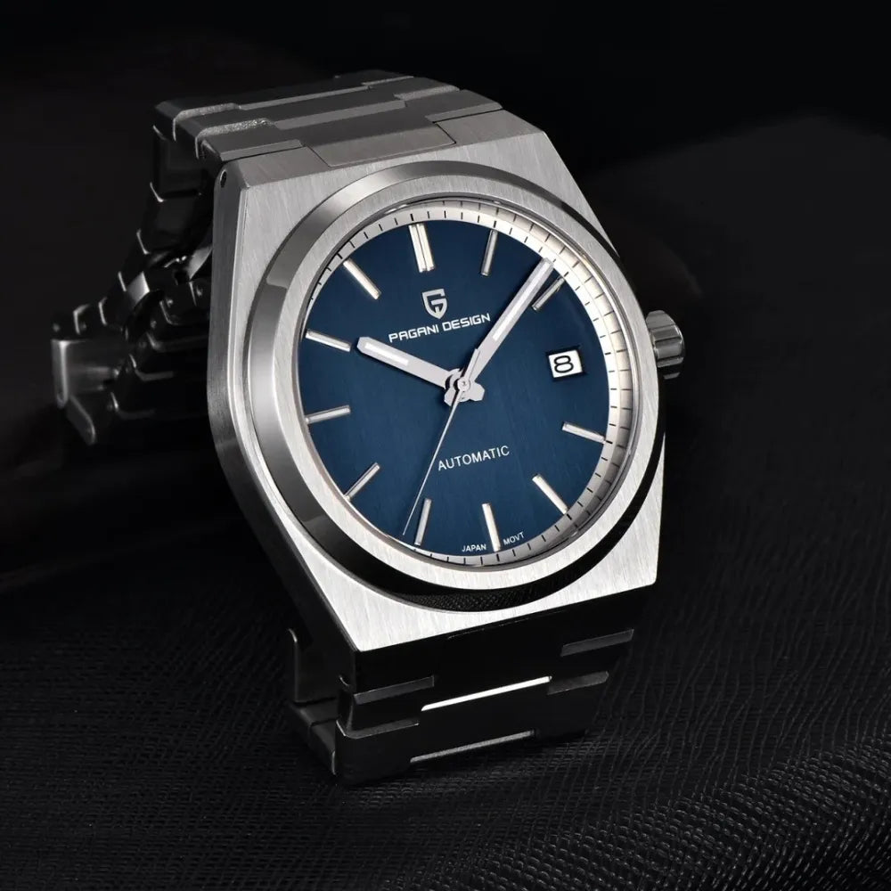 reloj-pagani-design-powermatic-foto-producto-fondo-negro-acero-cepillado