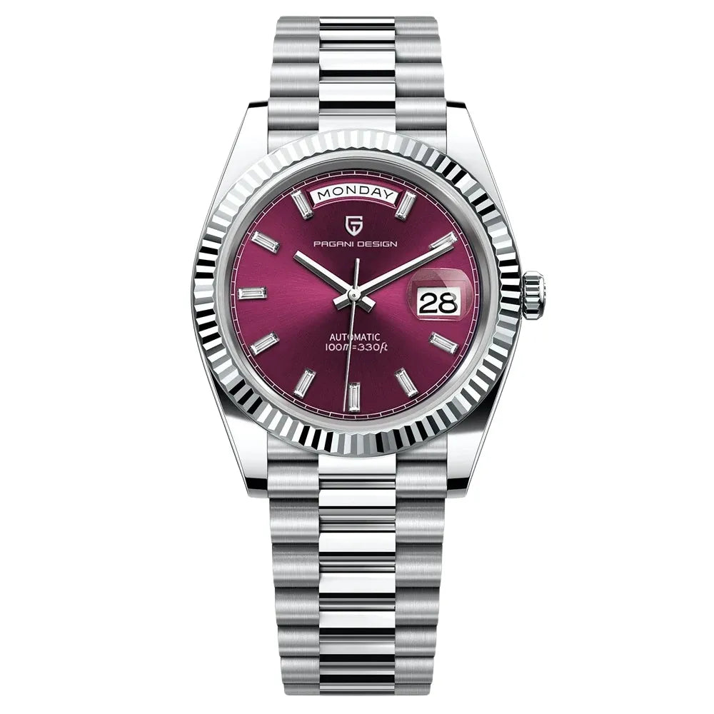 reloj-pagani-design-roman-acero-esfera-roja-vino-burdeos-unico