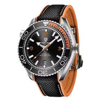 reloj-pagani-design-seamaster-negro-naranja-deportivo-correa-caucho-textil