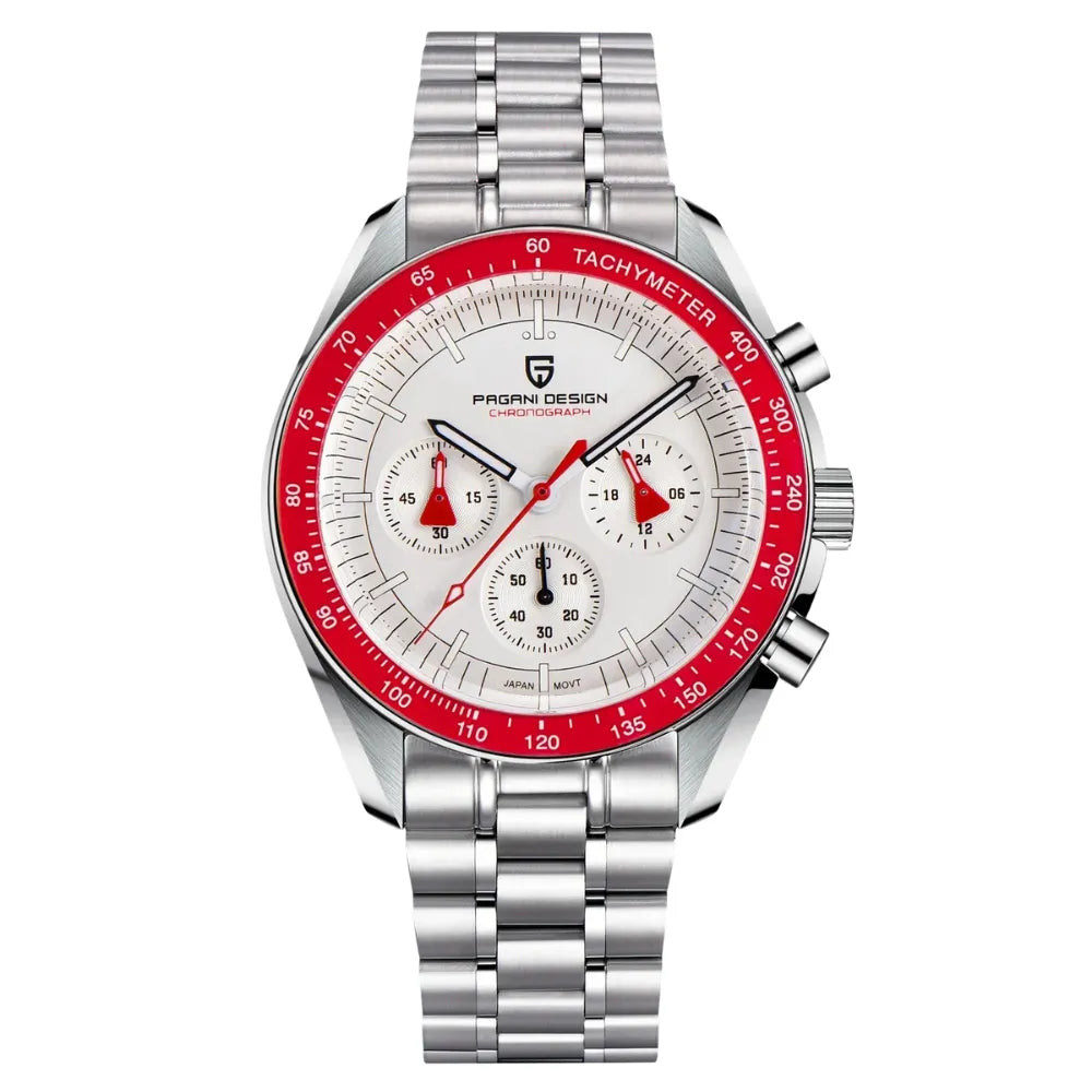 reloj-pagani-design-speedmaster-moonwatch-professional-alaska-rojo-blanco-edicion
