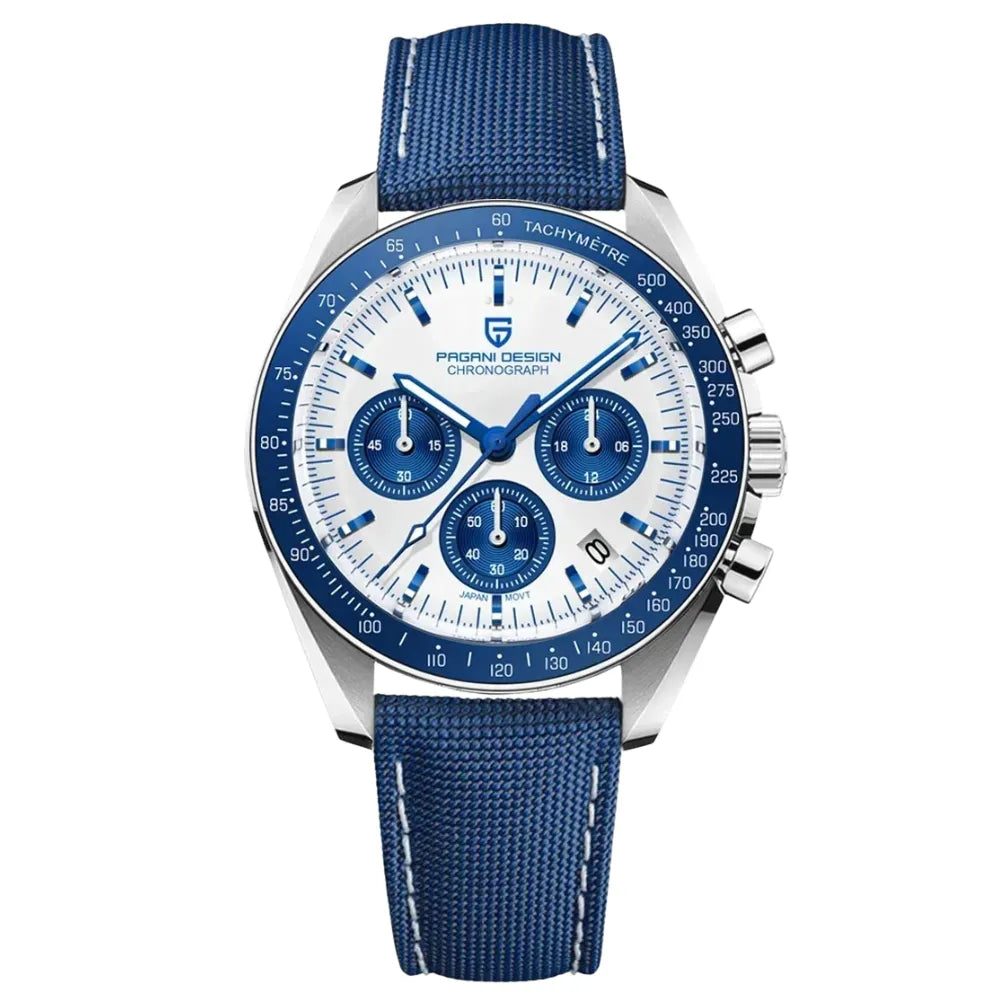 reloj-pagani-design-speedmaster-moonwatch-professional-azul-blanco-correa-textil