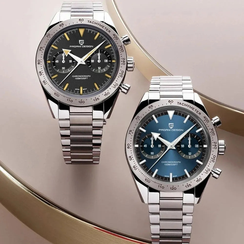 reloj-pagani-design-speedmaster-duo-relojes-azul-negro-exhibicion