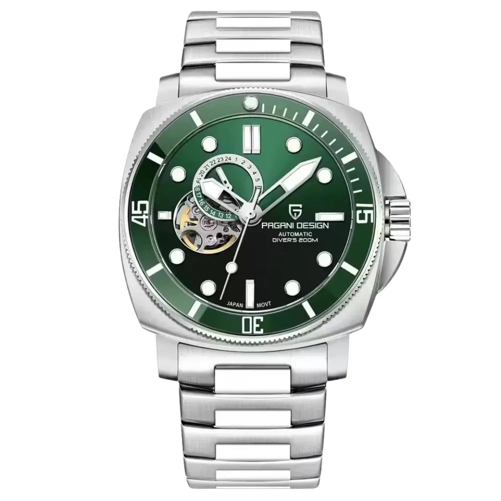 reloj-pagani-design-stealth-verde-militar-caja-cojin-acero-hombre